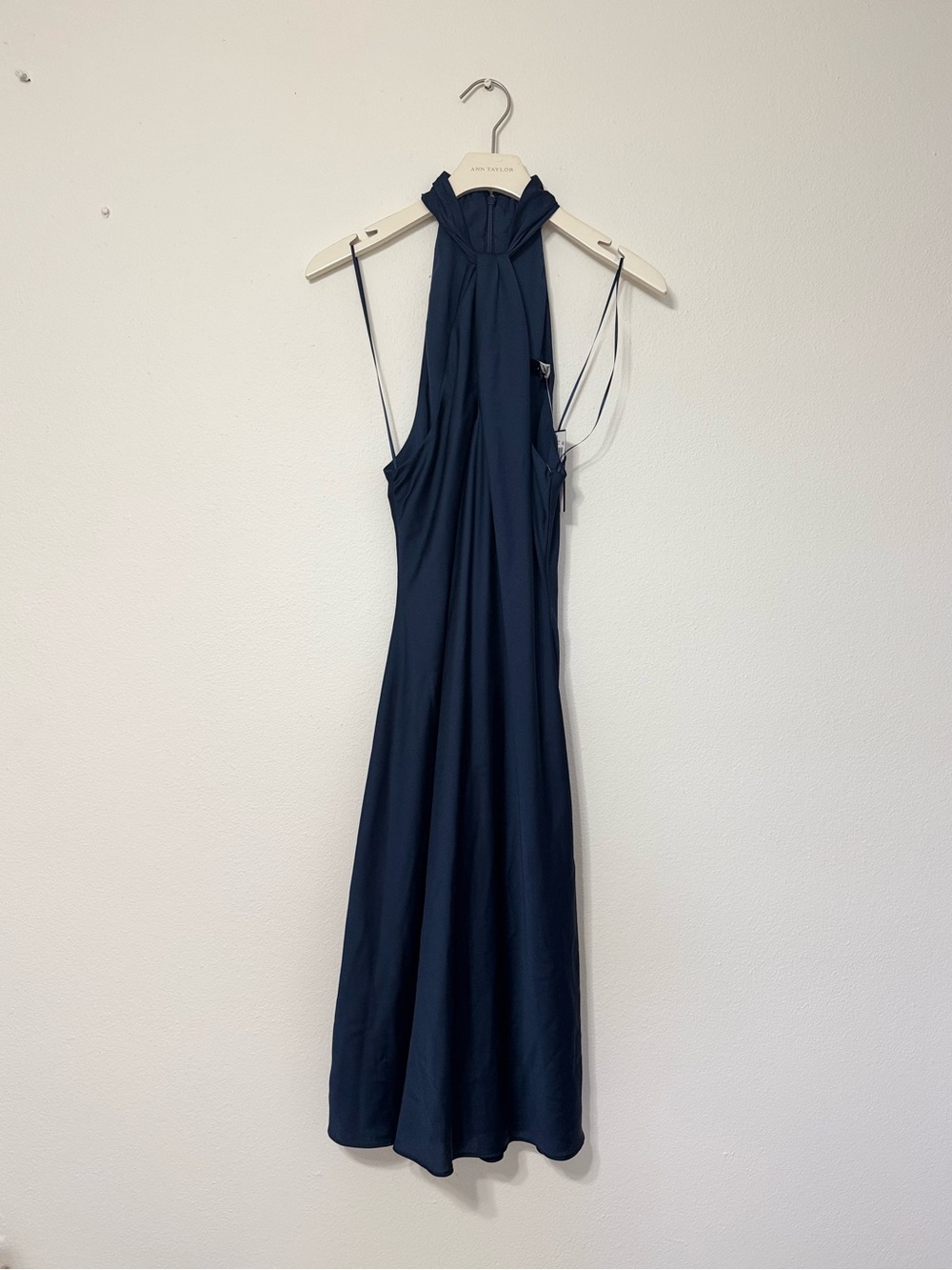 Lauren Ralph Lauren Navy Halter Midi Dress